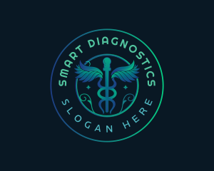 Caduceus Medical Health logo design