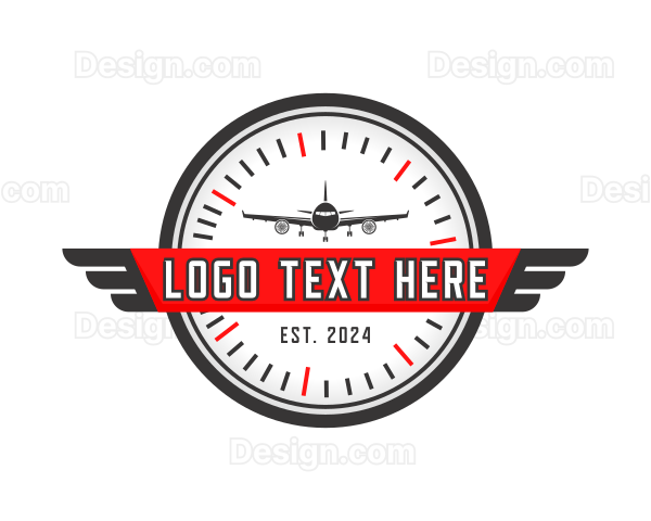 Airplane Flight Aviation Logo