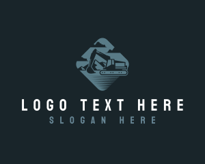 Excavator Digger Mining Logo