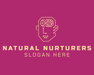 Artificial Intelligence Human Brain Logo