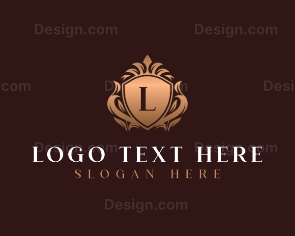 Luxury Crown Ornamental Shield Logo