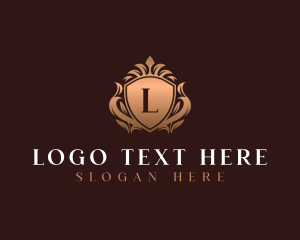 Luxury Crown Ornamental Shield logo