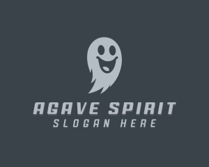 Scary Halloween Ghost logo design