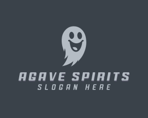 Scary Halloween Ghost logo design