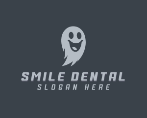 Scary Halloween Ghost logo design