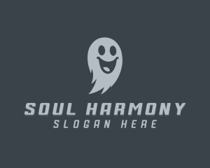 Scary Halloween Ghost logo design