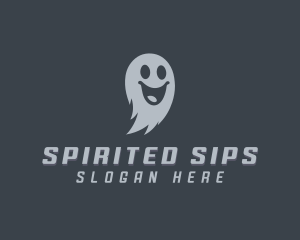 Scary Halloween Ghost logo design