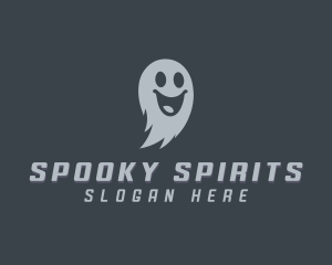 Scary Halloween Ghost logo design