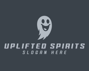 Scary Halloween Ghost logo design