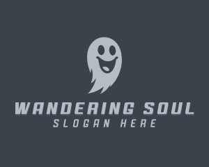 Scary Halloween Ghost logo design