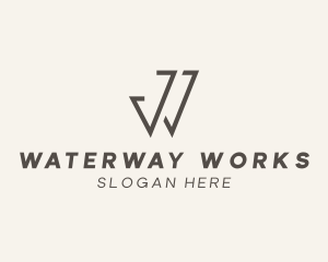 Investment Firm Agency Letter W logo design