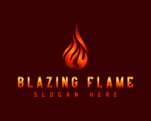 Hot Fire Flame logo design