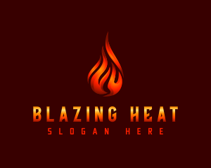 Hot Fire Flame logo design