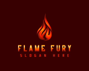 Hot Fire Flame logo design