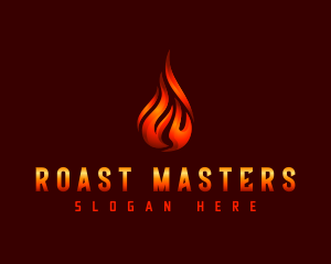 Hot Fire Flame logo design