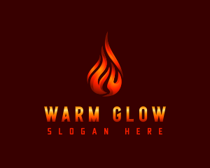 Hot Fire Flame logo design