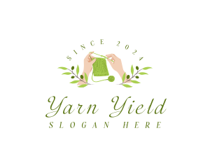 Yarn Hand Crocheting logo design