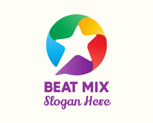 Colorful Star Message logo