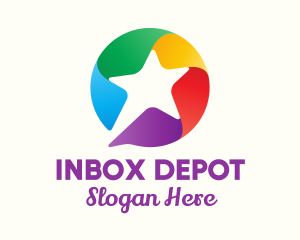 Colorful Star Message logo