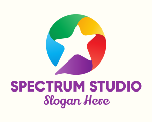 Colorful Star Message logo