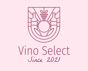 Red Wine Bottle  logo
