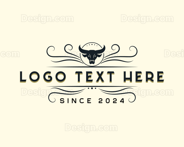 Texas Rodeo Bull Logo