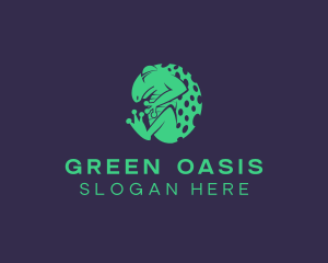 Green Frog Toad logo design