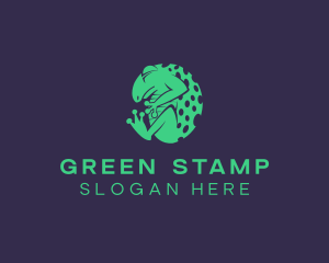 Green Frog Toad logo design