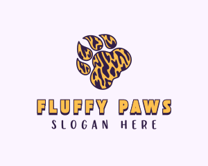 Feline Tiger Paw logo design