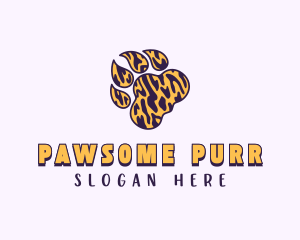 Feline Tiger Paw logo