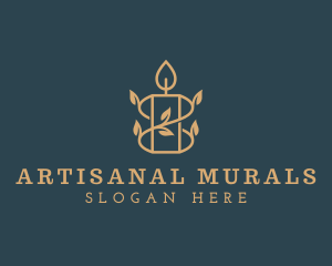 Scented Candle Spa logo design