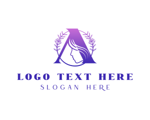 Organic Beauty Letter A logo