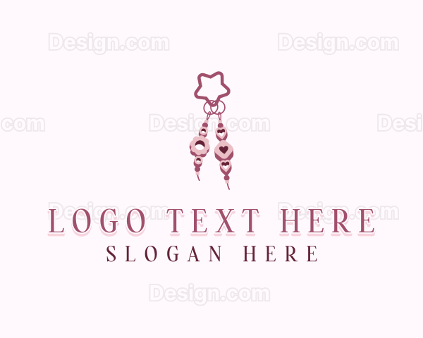 Earring Beads Jewelry Logo