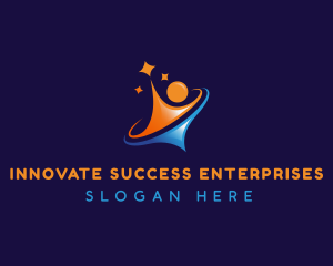 Human Star Success logo design