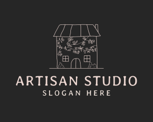 Modern Floral House logo design