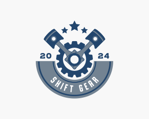 Piston Gear Workshop logo design