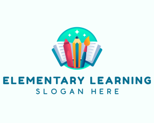 Kindergarten Daycare Learning logo design