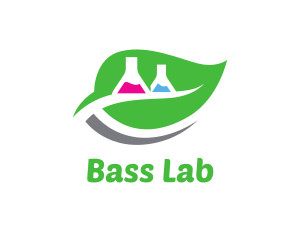 Leaf Laboratory Flask logo design