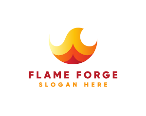 Generic Burning Flame logo design