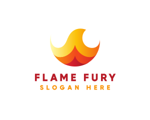 Generic Burning Flame logo design