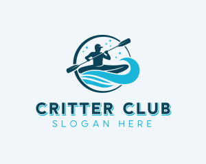 Athletic Kayaking Tournament logo design