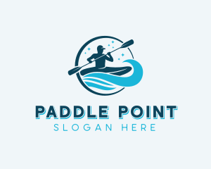 Athletic Kayaking Tournament logo design