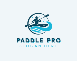 Athletic Kayaking Tournament logo design