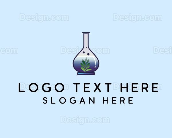 Botanical Laboratory Flask Logo