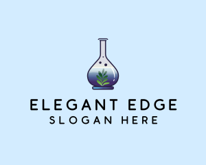 Botanical Laboratory Flask Logo