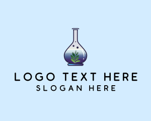 Botanical Laboratory Flask Logo
