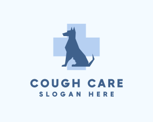 Dog Veterinary Care Cross logo design