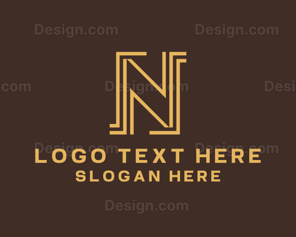 Upscale Boutique Letter N Logo