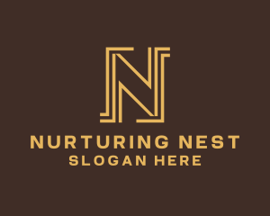 Upscale Boutique Letter N logo design