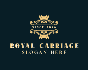 Floral Shield Royal logo design